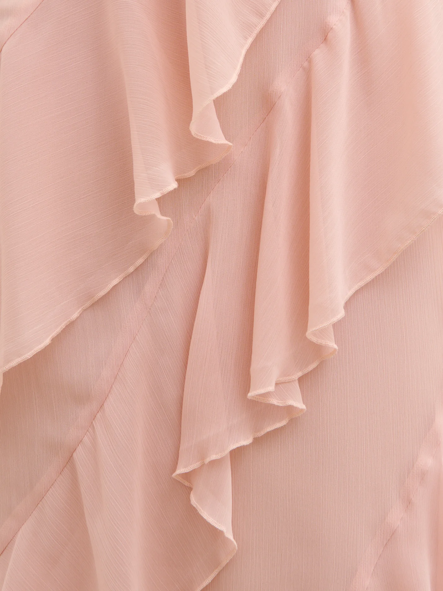 Aria Halterneck Ruffle Midaxi Dress - Dusty Rose - Image 5