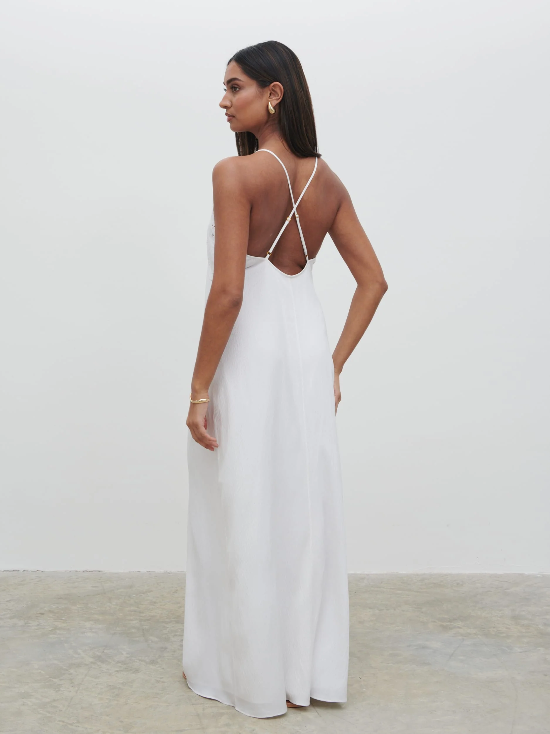 Davina Maxi Dress - Cream - Image 3