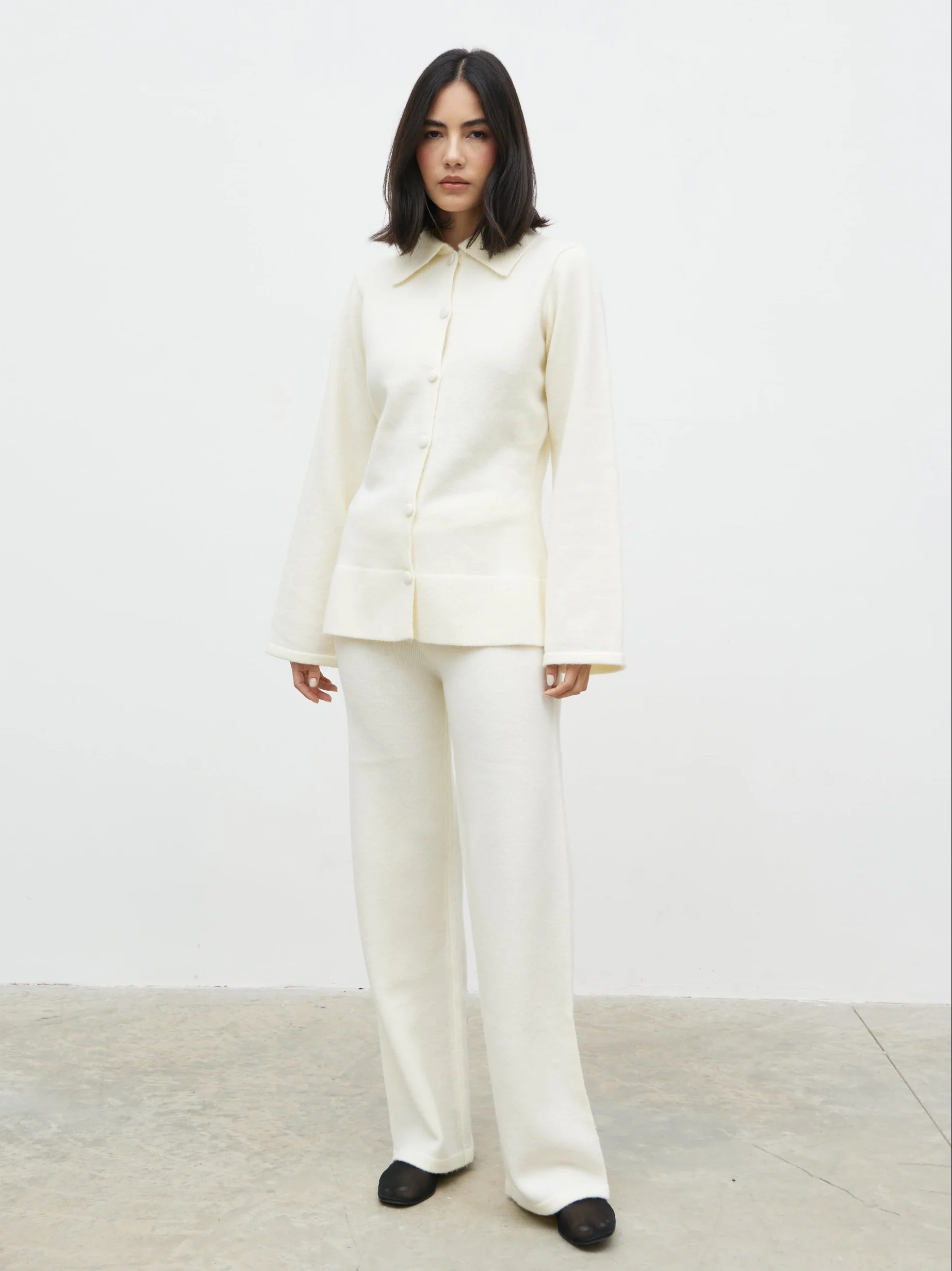 Ellice Knit Trousers - Cream