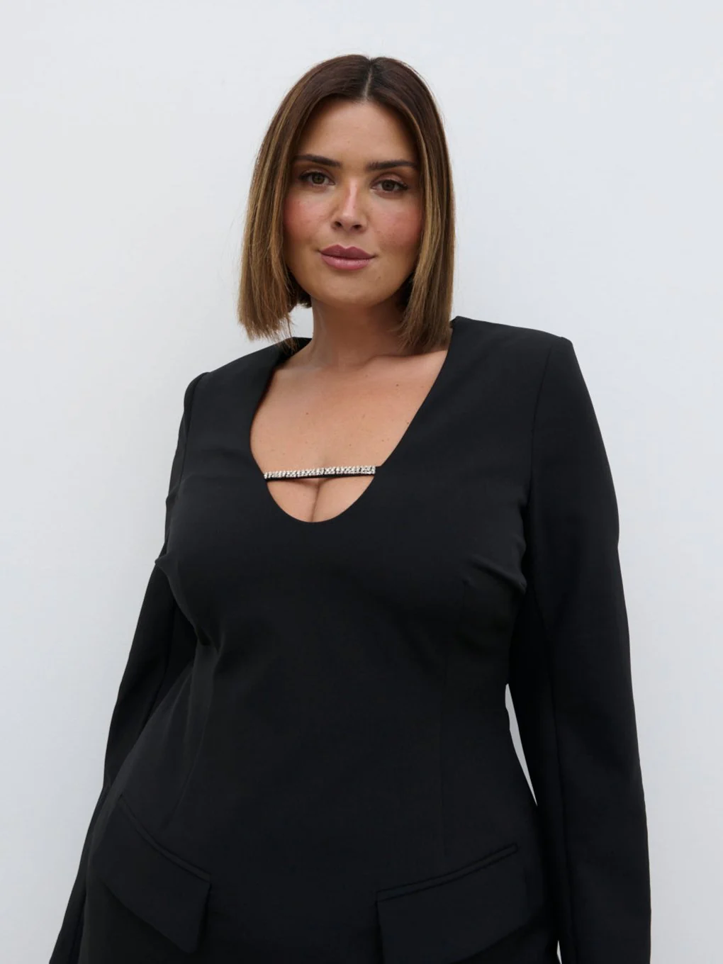 Lou Embellished Trim Mini Dress - Curve - Image 2