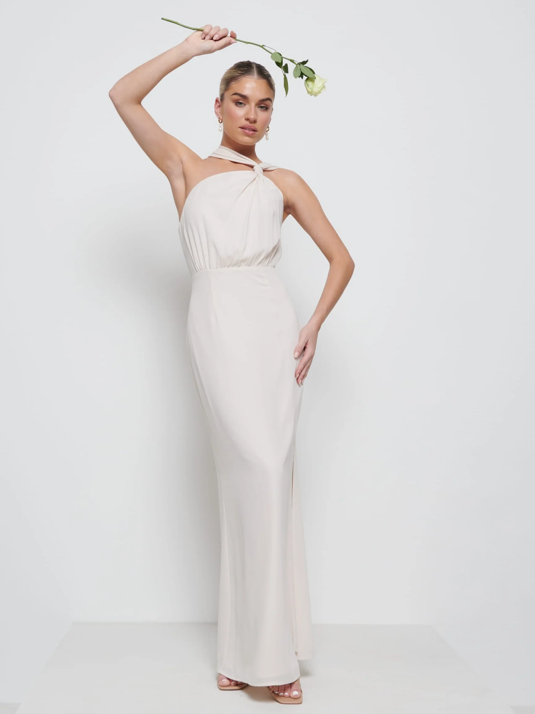 Milly Chiffon Bridesmaid Dress - Champagne